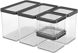 Rotho Loft Set Vorratsdosen 5 tlg. LOFT,