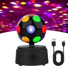 Rotierende Discokugel, 360° drehende Discokugel