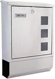 ROTTNER Briefkasten Corto Inox T06194 silber