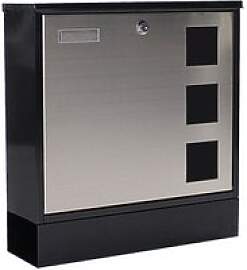 ROTTNER Briefkasten Design Mailbox  T05535 schwarz