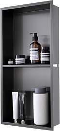ROVOGO 60 x 30 x 10 cm Nano Schwarz Eingebettete
