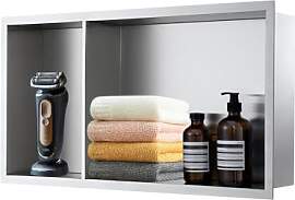 ROVOGO 60x30x10 cm Zweistufige Wandnische Dusche