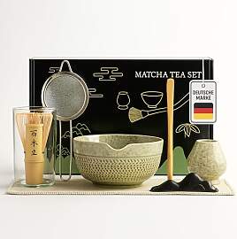 Roxlin Matcha Set Premium Matcha Tee-Set, Matcha
