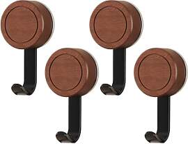 RoxNvm Saugnapf Haken, 4 Stück Holz Saughaken