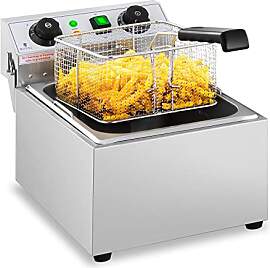 Royal Catering Elektro-Fritteuse Edelstahl (3200