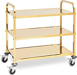 Royal Catering RCSW 3.1G Servierwagen Edelstahl 3