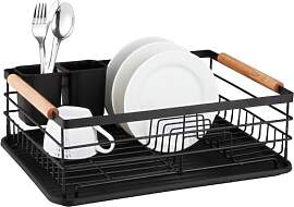 ROYAL SWISS® Abtropfgestell Schwarz Matt mit