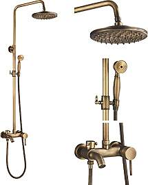 Rozin Regendusche Duschsystem Retro Duschset mit