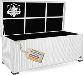 RS Trade Auflagenbox Wasserdicht 650l Weiss,