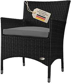 RS Trade Gartenstuhl Polyrattan Trento XXL, bis