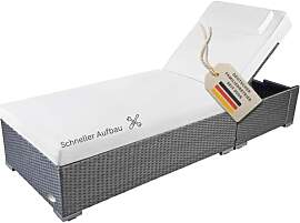 RS Trade Sonnenliege Gartenliege Wetterfest aus