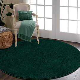 RTBQJ-AT Teppich Rund Flauschig Waschbar, Rugs for 