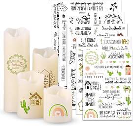 Rub On Sticker 5 Bogen Gemütliche Sprüche