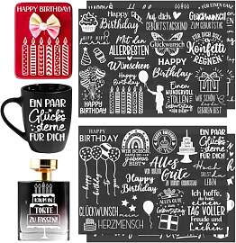 Rub On Sticker Geburtstag – Happy Birthday
