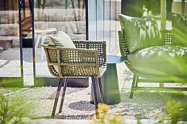 Rückenkissen für Gartenstuhl Suka, Stoff modern, 