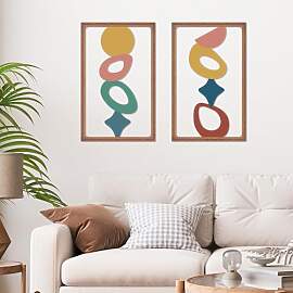 Ruelen Abstrakte unregelmäßige Wandkunst aus