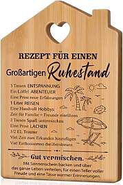 Ruhestand Geschenk, Graviertes Schneidebrett Holz