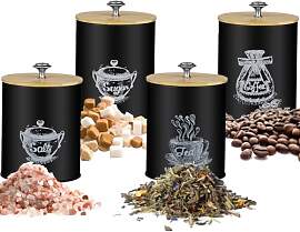 Ruhhy Vorratsdosen Set Kaffeedose Teedose