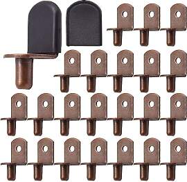 Ruidee 30 Stück Regalstützen L Form Metall