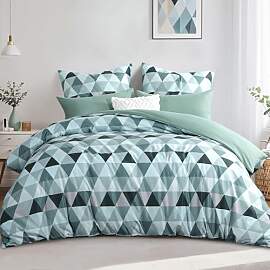 RUIKASI Bettwäsche 200x220 3 teilig Grün -