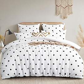 RUIKASI Bettwäsche 220x240 3 teilig Weiß -