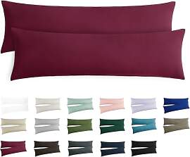RUIKASI Kissenbezug 40x145 Rot 2er Set - Oeko Tex