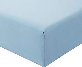 RUIKASI Spannbettlaken 90x200cm Blau Bettlaken -