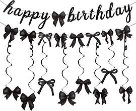 Ruispeed Schwarze Schleife „Happy Birthday“