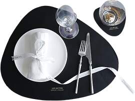 Rund Tischset Abwaschbar, 4 STK PVC Platzset