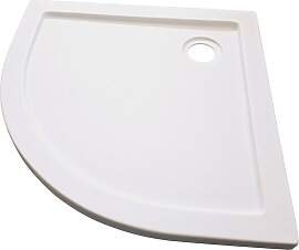 Rundduschwanne SANOTECHNIK, weiß, B:80cm H:4cm