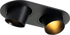 Runde Einbauleuchte schwarz GU10 35mm schwenkbar