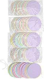 Runde Papier Girlande Bunt Deko, 5-teiliges Set,
