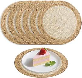 Runde Platzsets aus Wasserhyazinthe - Maishülsen