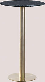 Runder Bartisch Ø60 Cm Aus Cosmopolitan-marmor