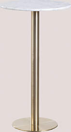 Runder Bartisch Ø60 Cm Aus Cosmopolitan-marmor