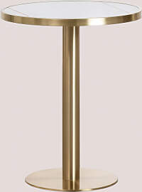 Runder Bartisch Ø60 Cm Aus Manhattan Steinzeug