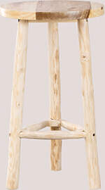 Runder Bartisch Ø60 Cm Aus Narel-holz Braun Natur 