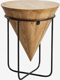 Runder Beistelltisch Ø40 Cm Aus Mangoholz Piram