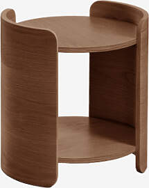 Runder Beistelltisch Ø45 Cm Aus Holz Adelis Braun 