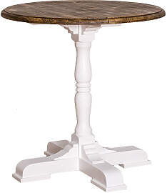 Runder Bistrotisch Massivholz shabby chic / antik