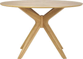 Runder Design-Esstisch aus Eiche D120 cm DIELLI