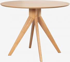 Runder Esstisch Ø100 Cm Aus Holz Sekiz Braun