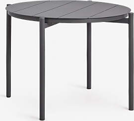 Runder Esstisch Ø110 Cm Aus Aluminium Elton Grau