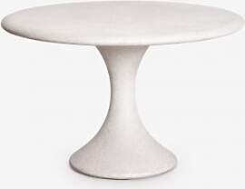 Runder Esstisch Ø120 Cm Aus Beton Eloria Sandgrau 