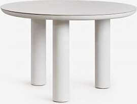 Runder Esstisch Ø120 Cm Aus Keramik Und Aluminium 