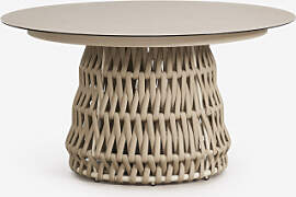 Runder Esstisch Ø140 Cm Aus Keramik Und