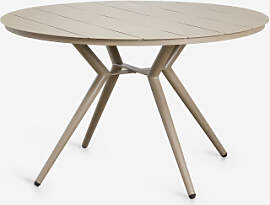 Runder Esstisch Aus Aluminium Valerie Moka Braun