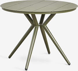 Runder Esstisch Aus Aluminium Valerie Tiefes Grün 