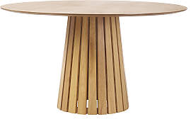 Runder Esstisch aus hellem Eichenholz D137 cm DITA