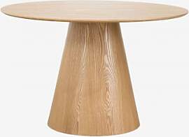 Runder Esstisch Aus Holz Aura Eschenfurnier &